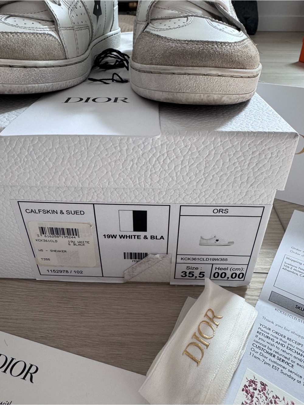 Dior Star Sneaker sz 35.5 - Picture 4 of 12